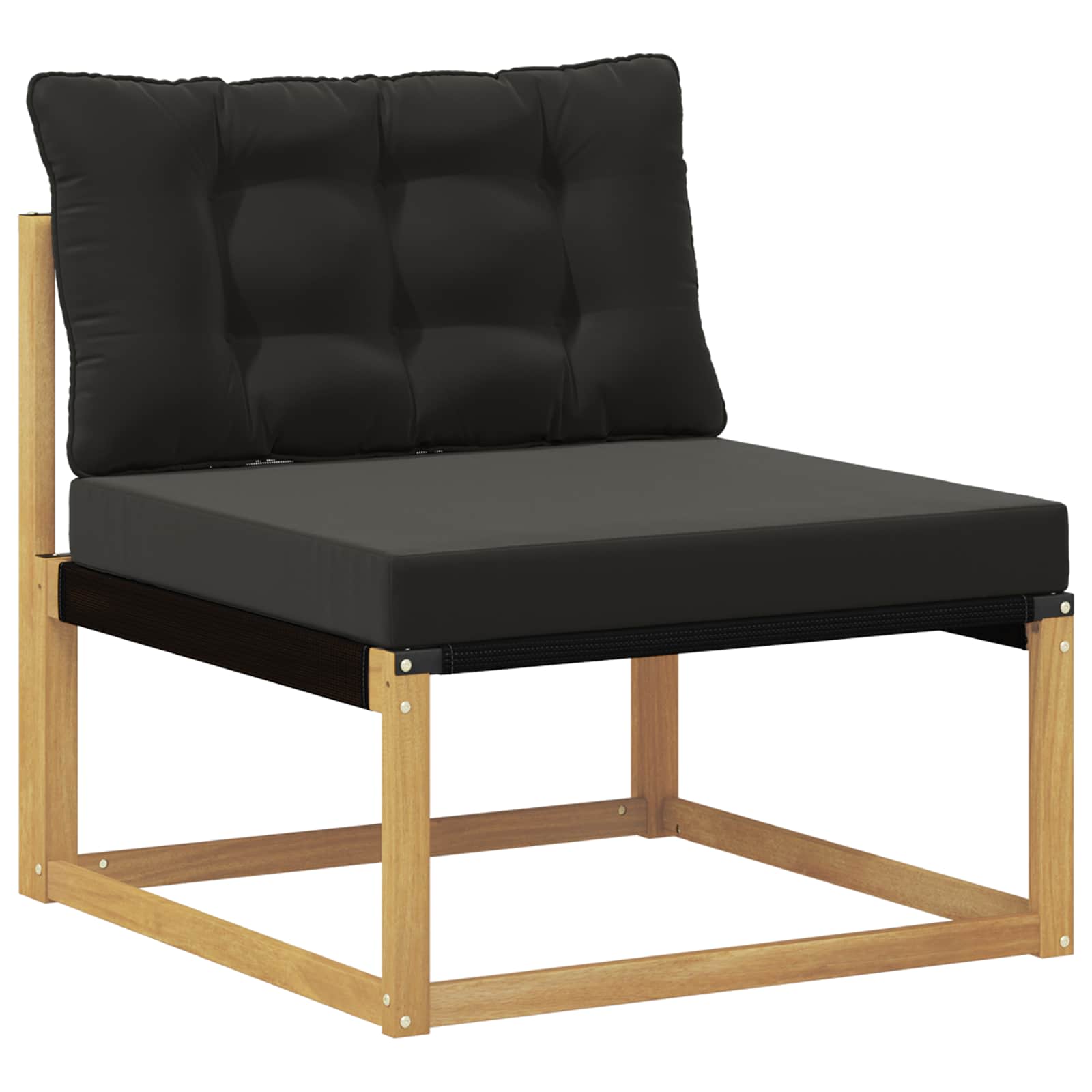 Set vanjskih sofa s jastukom 8 pcs Bijela i crna