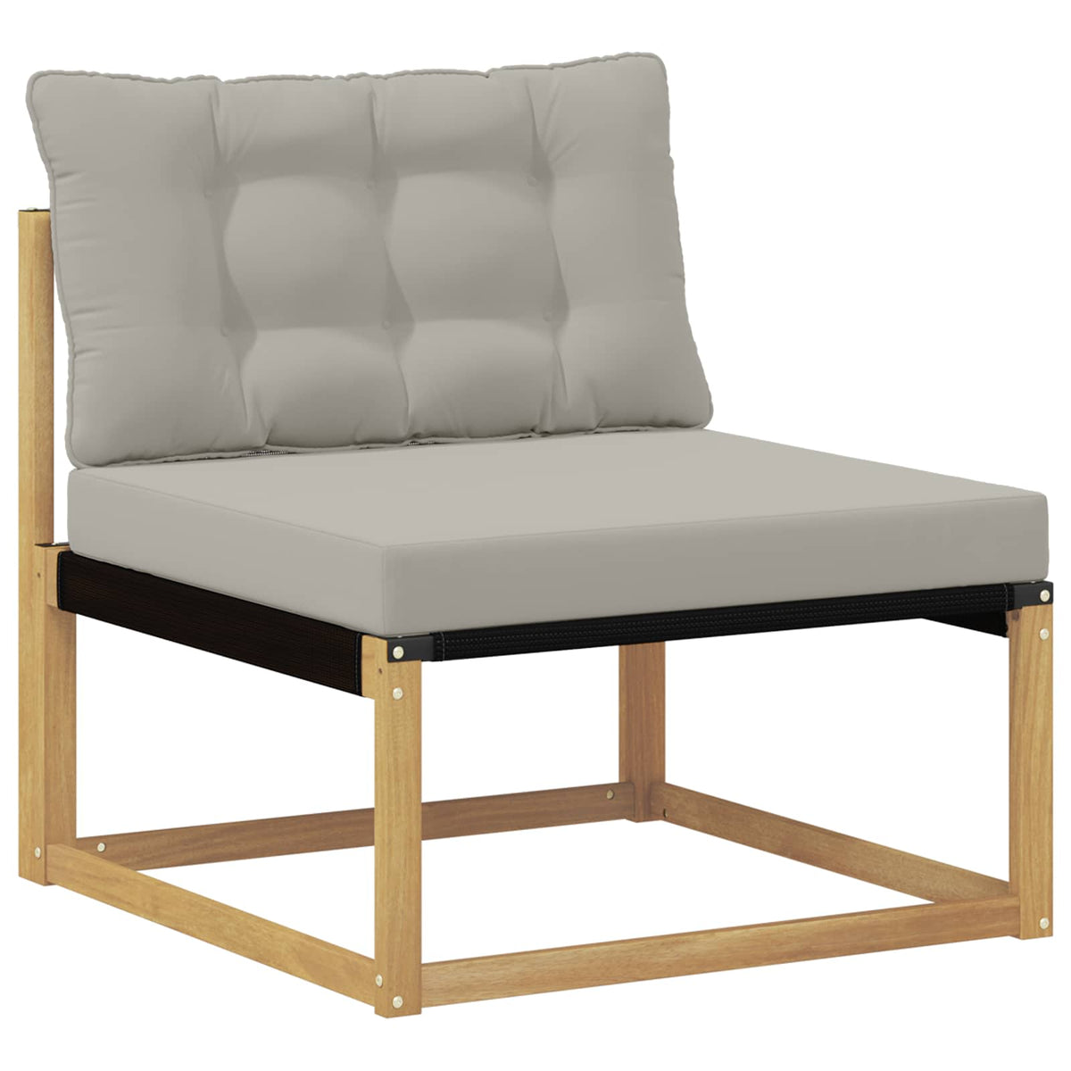 Set vanjskih sofa 6 kom. Bijela i svjetlosiva 327 x 168,5 x 73 cm