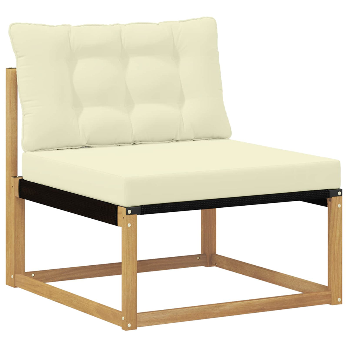 Set vanjskih sofa 6 kom. Bijela i krem Smeđa 325 x 162,5 x 73 cm