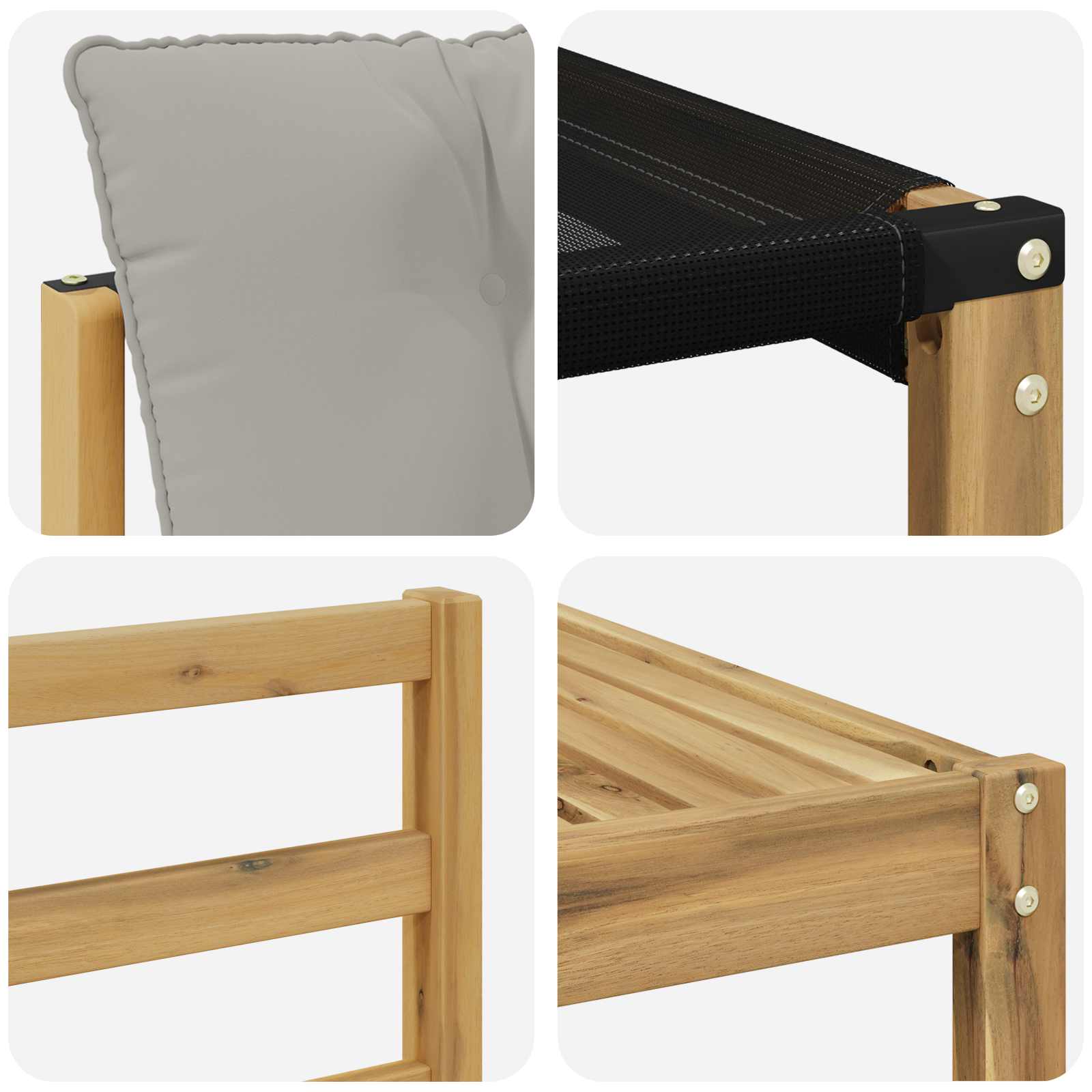 Set vanjskih sofa 9 pcs Bijela i svjetlosiva