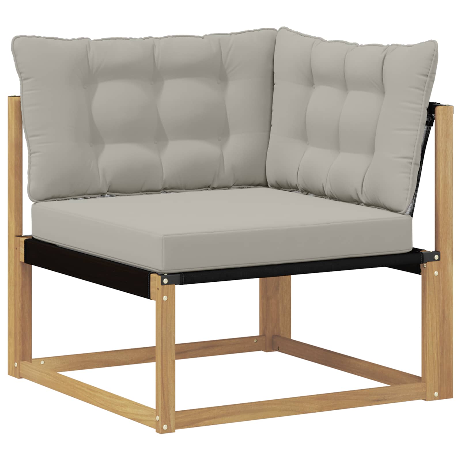 Set vanjskih sofa 9 pcs Bijela i svjetlosiva