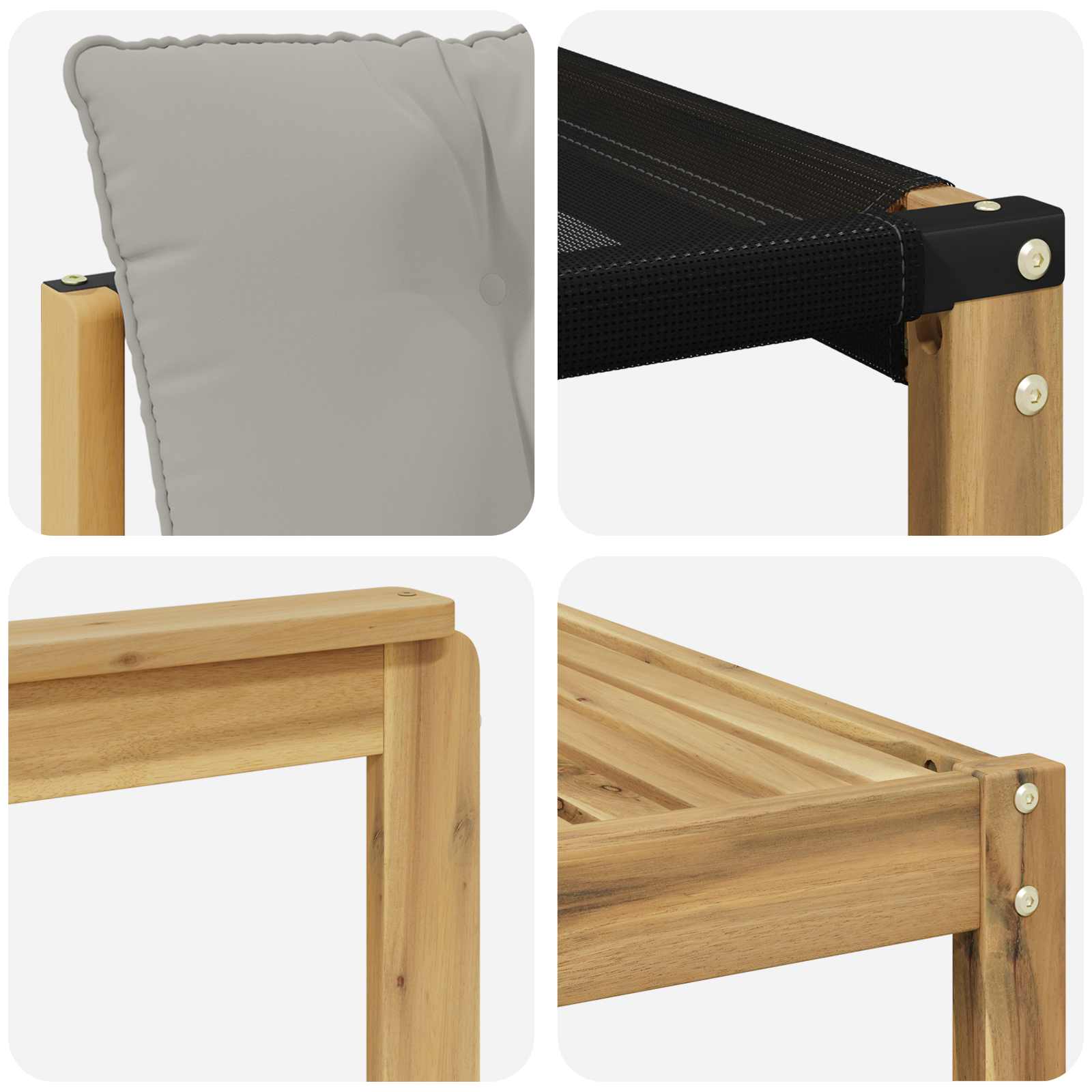 Set vanjskih sofa 9 pcs Bijela i svjetlosiva