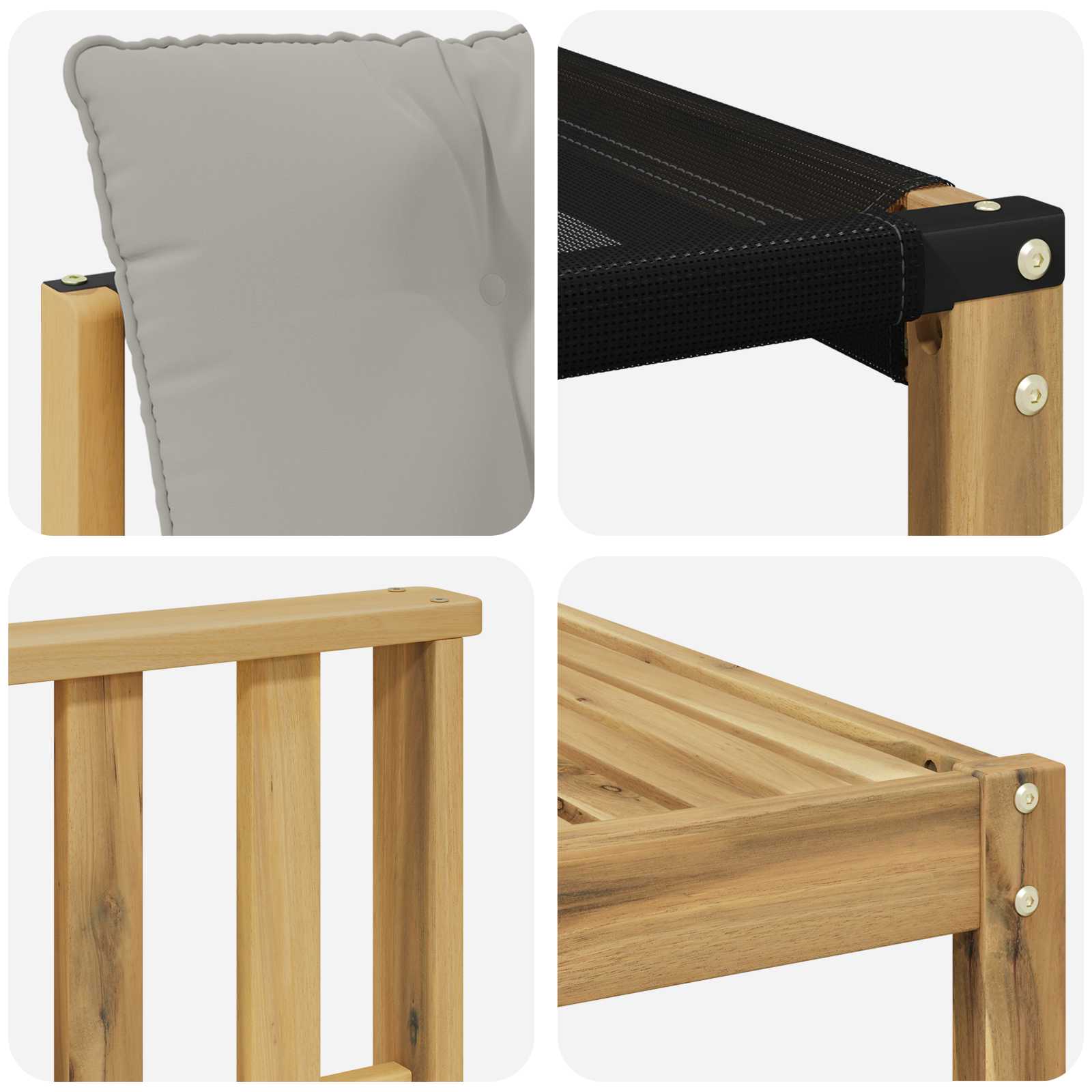 Set vanjskih sofa 9 pcs Bijela i svjetlosiva