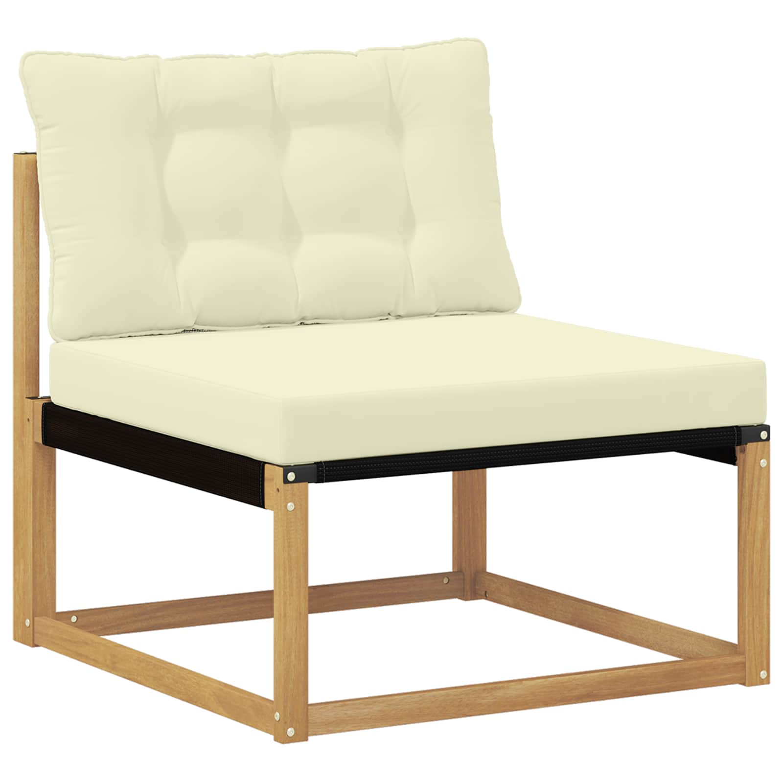 Set vanjskih sofa s jastukom 11 pcs Bijela i krem