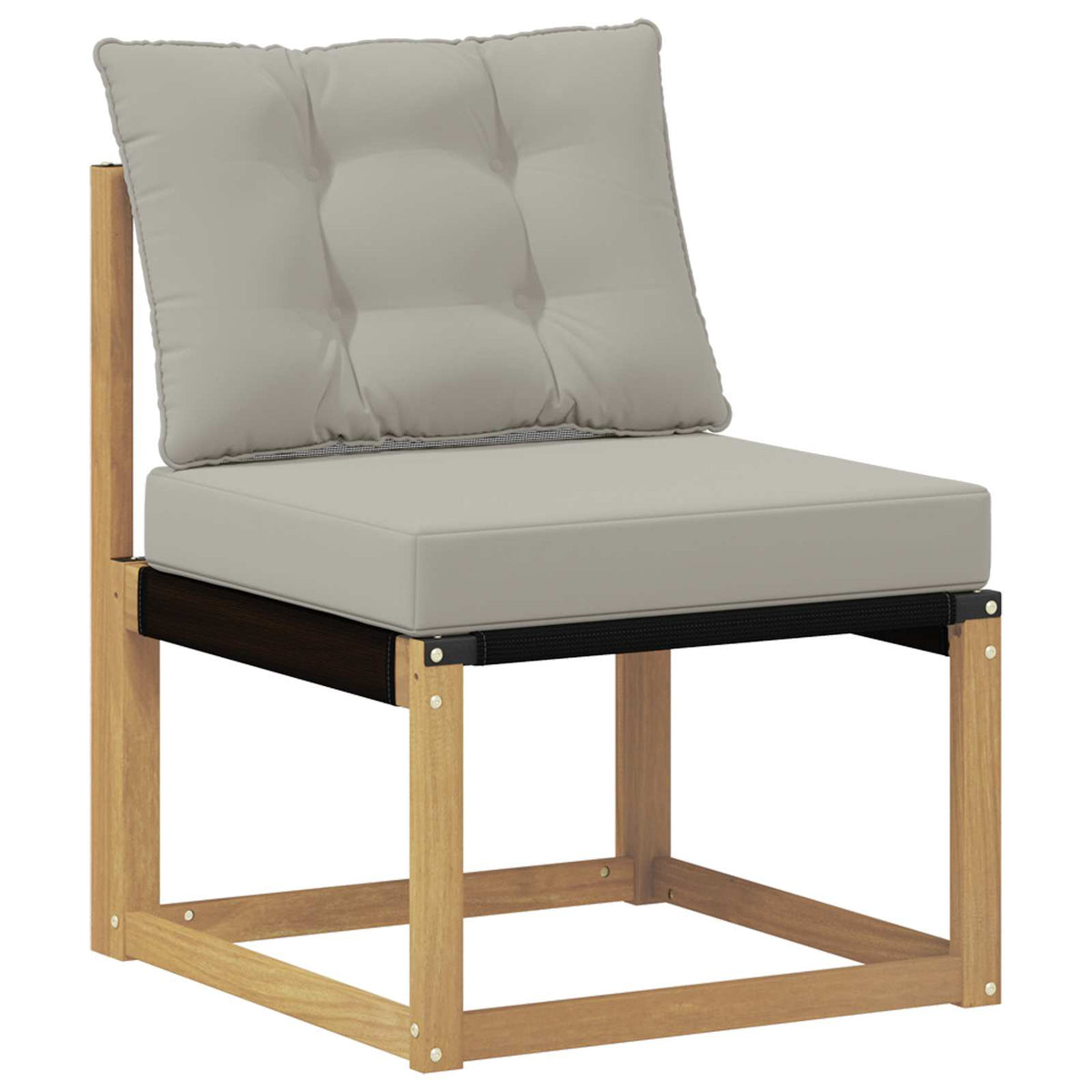 Set vanjskih sofa 8 kom. Bijela i svjetlosiva Smeđa 59 x 59 x 37 cm