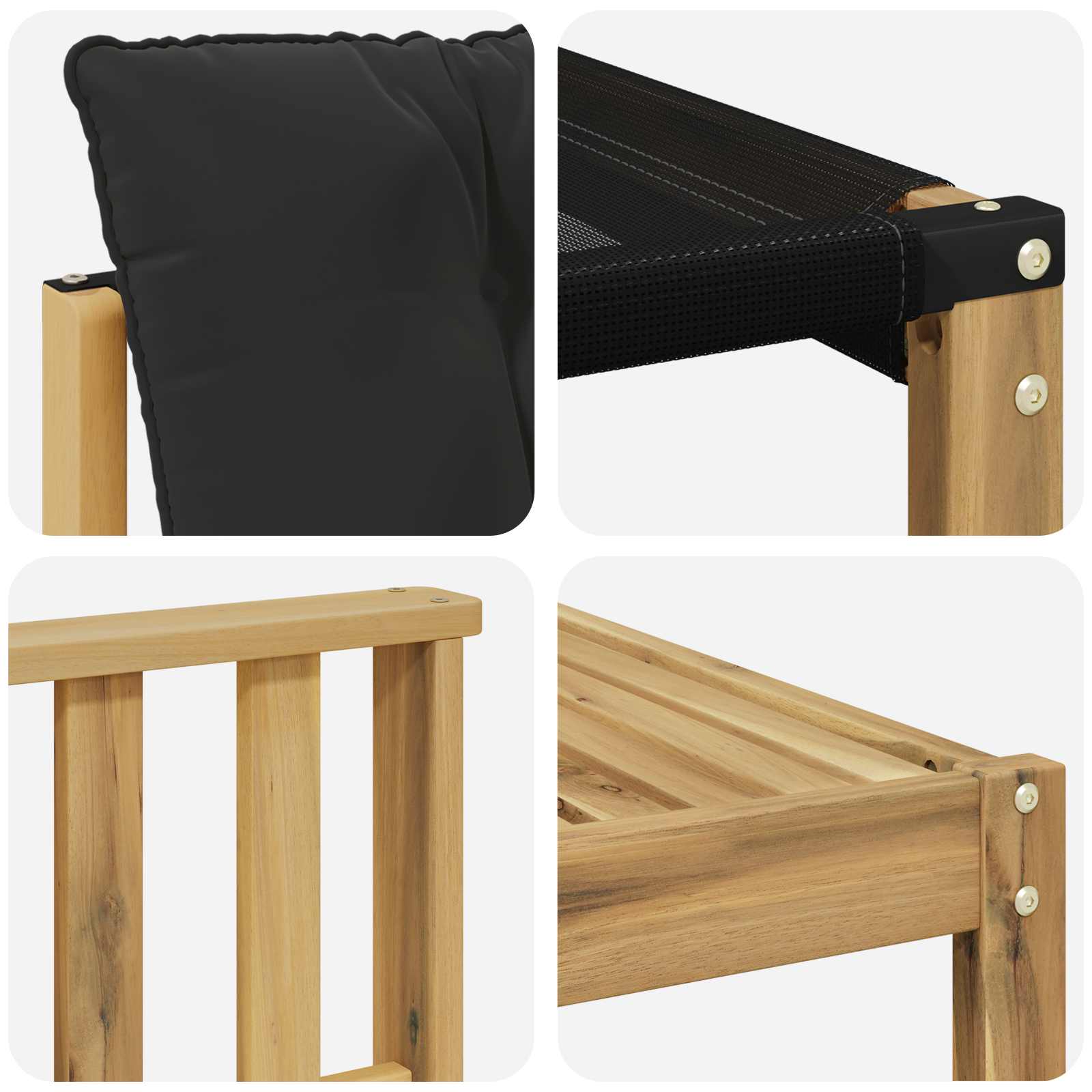 Set vanjskih sofa s jastukom 8 pcs Bijela i crna