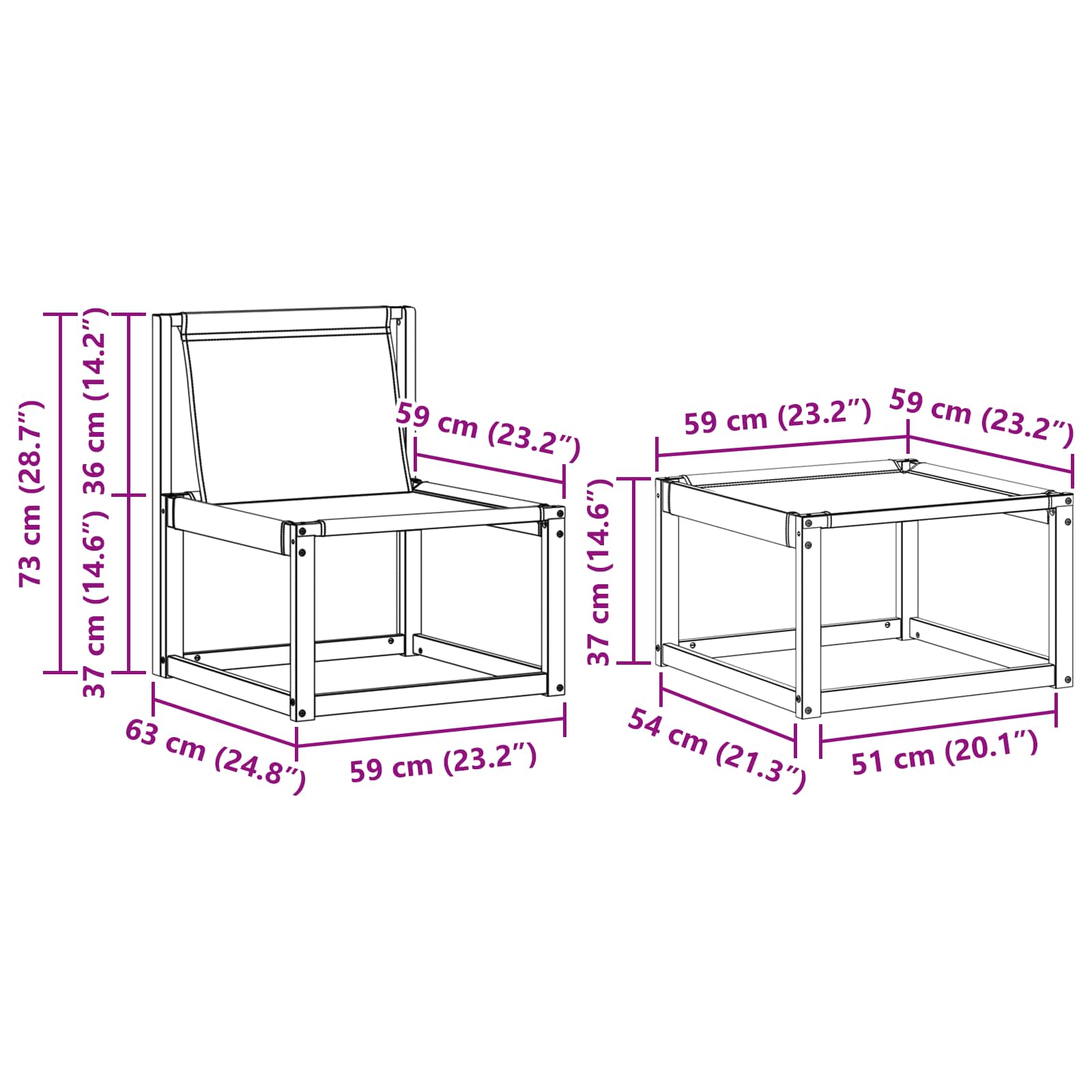 Set vanjskih sofa s jastukom 5 pcs Bijela i crna