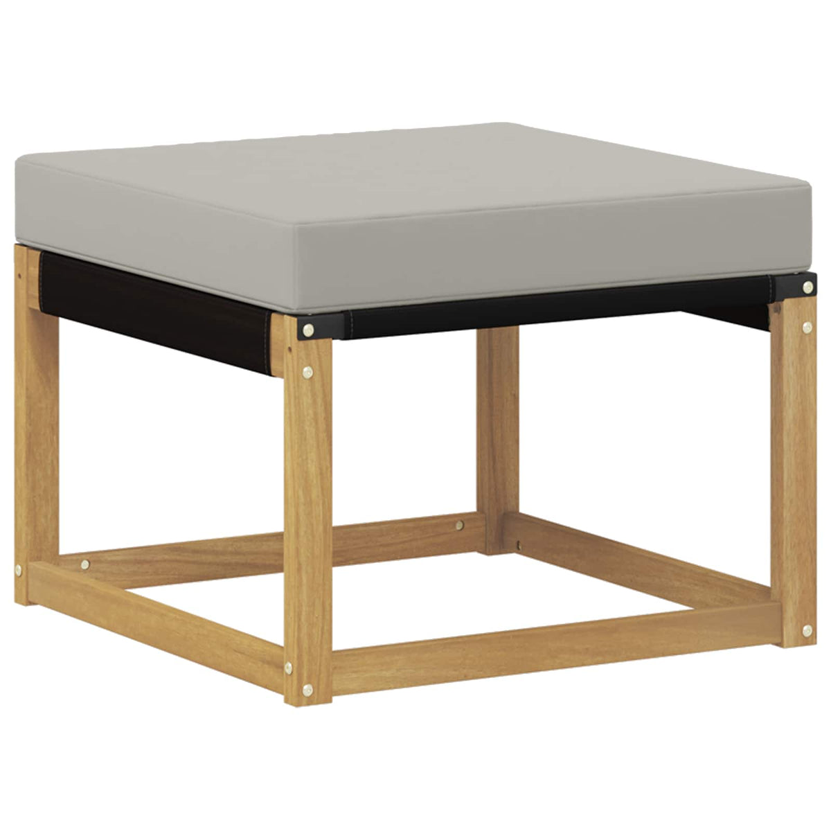 Set vanjskih sofa 5 kom. Bijela i svjetlosiva Smeđa 249 x 122,5 x 73 cm