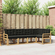 Set vanjskih sofa 5 kom. Čvrsto drvo akacije i Textilene