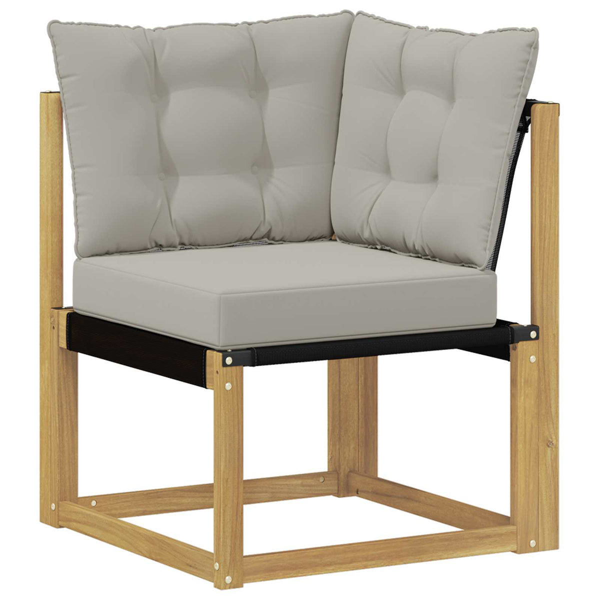Set vanjskih sofa 6 kom. Bijela i svjetlosiva Smeđa 245 x 130,5 x 73 cm