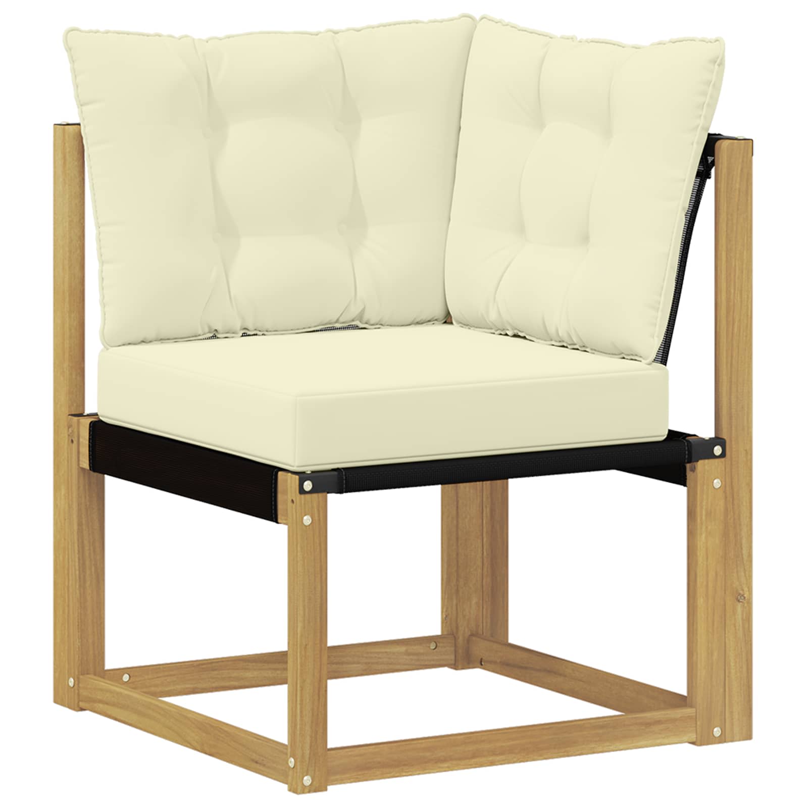 Set vanjskih sofa s jastukom 11 pcs Bijela i krem