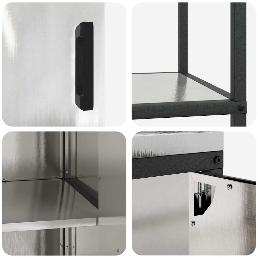 Kuhinjski set za pohranu HATTEM 2 pcs Srebrna Nehrđajući čelik