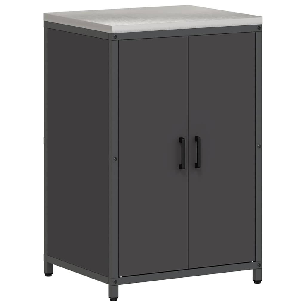 Kuhinjski set za pohranu HATTEM 3 pcs Crna Čelična vrata