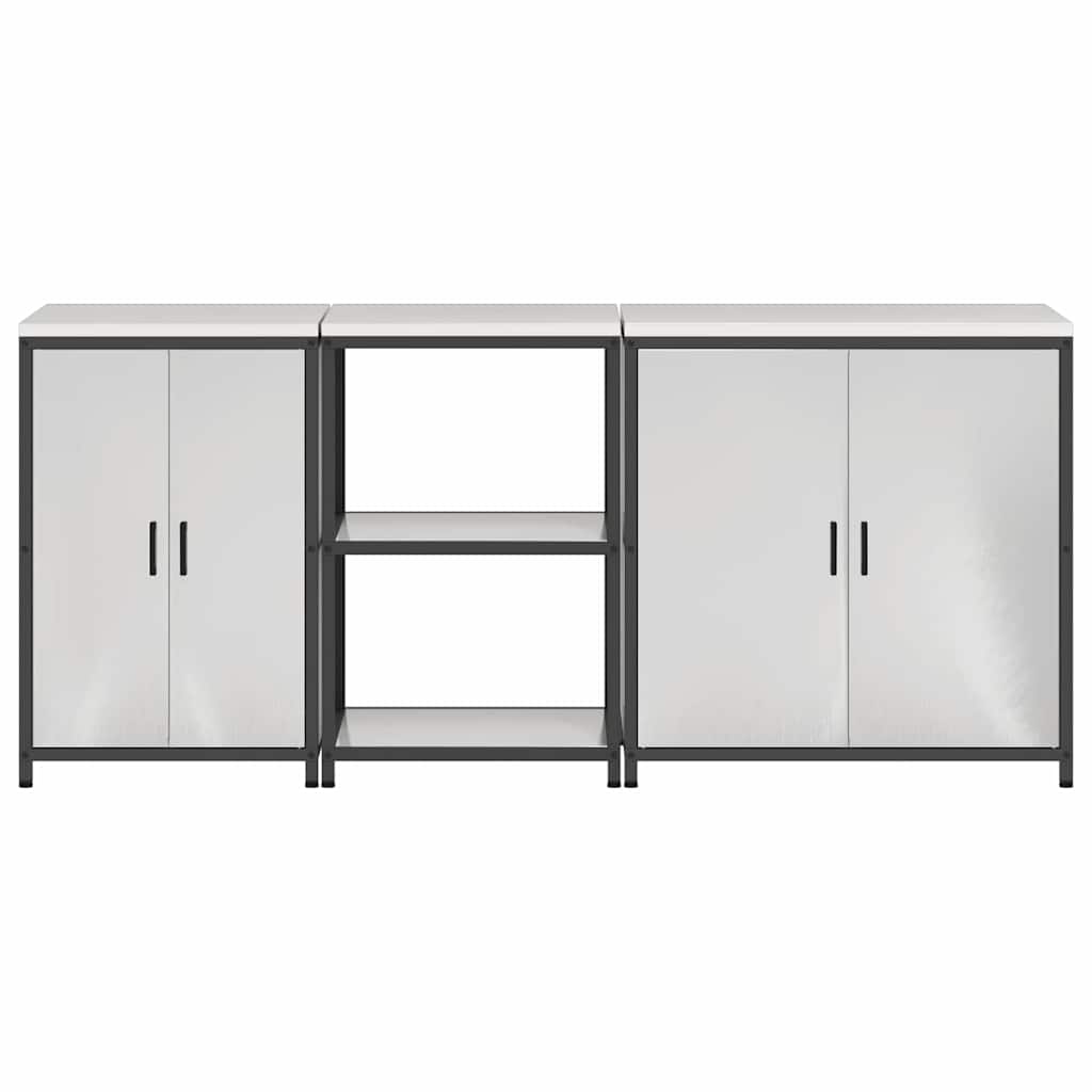 Kuhinjski set za pohranu HATTEM 3 pcs Srebrna Nehrđajući čelik