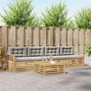 Set vanjskih sofa 5 kom. Bijela i svjetlosiva 79 x 79 x 37 cm