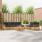 Set vanjskih sofa 6 kom. Bijela i antracit
