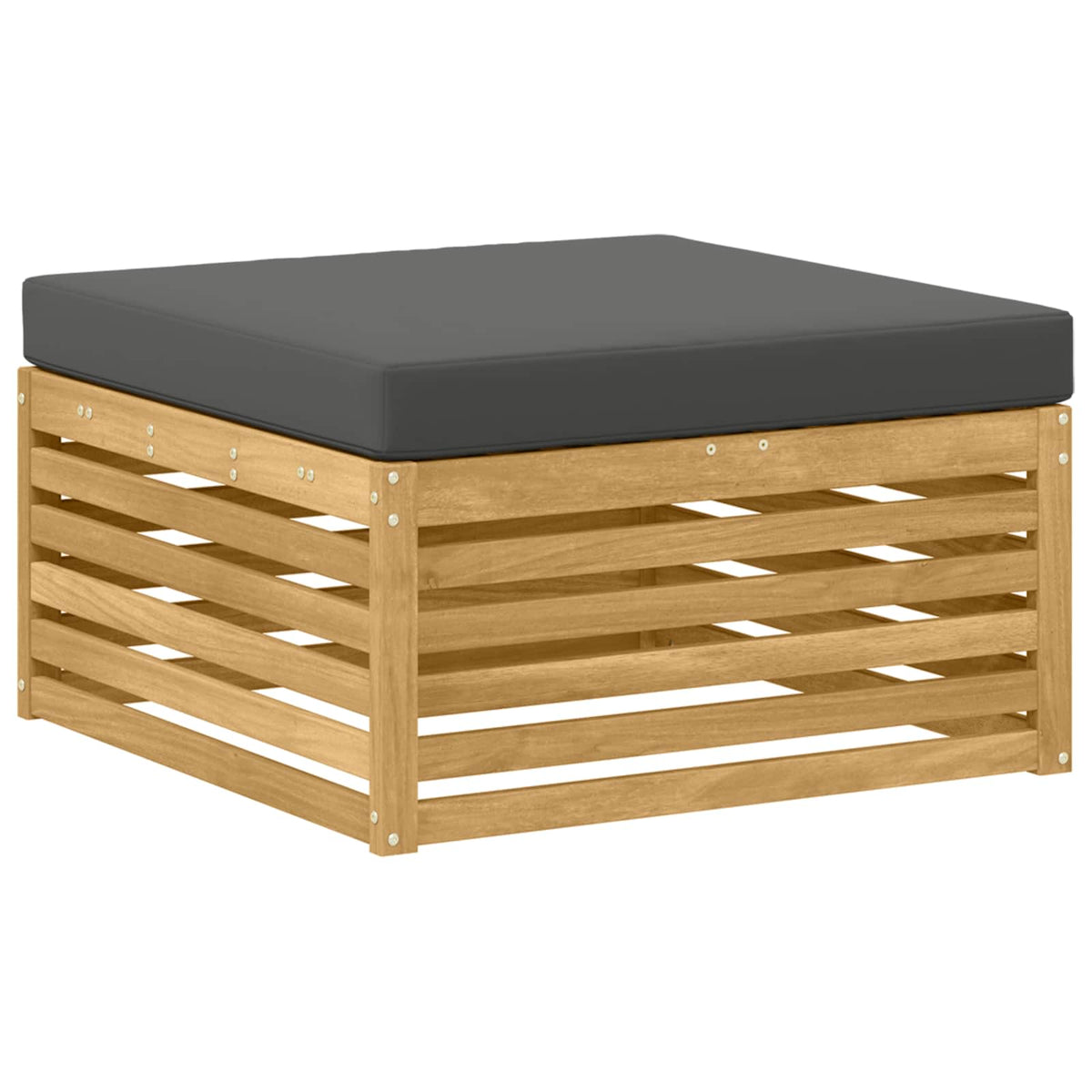 Set vanjskih sofa 7 kom. Bijela i antracit Poliester Smeđa 79 x 79 x 37 cm