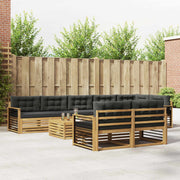 Set vanjskih sofa 9 kom. Bijela i antracit Poliester 79 x 79 x 37 cm
