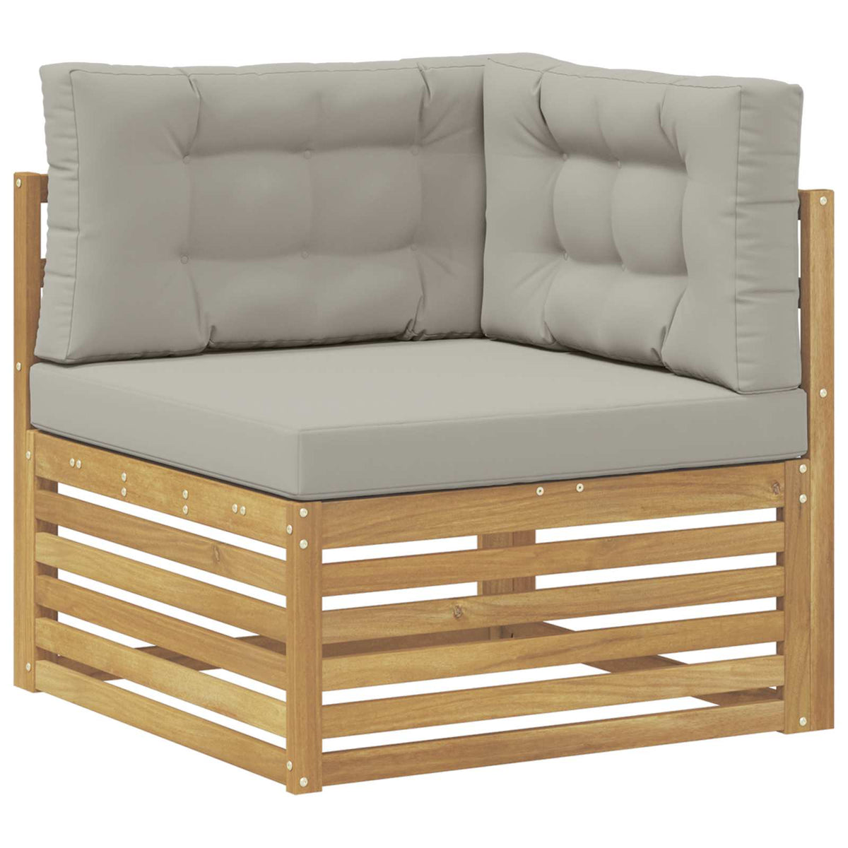 Set vanjskih sofa 7 kom. Bijela i svjetlosiva Smeđa 79 x 79 x 37 cm