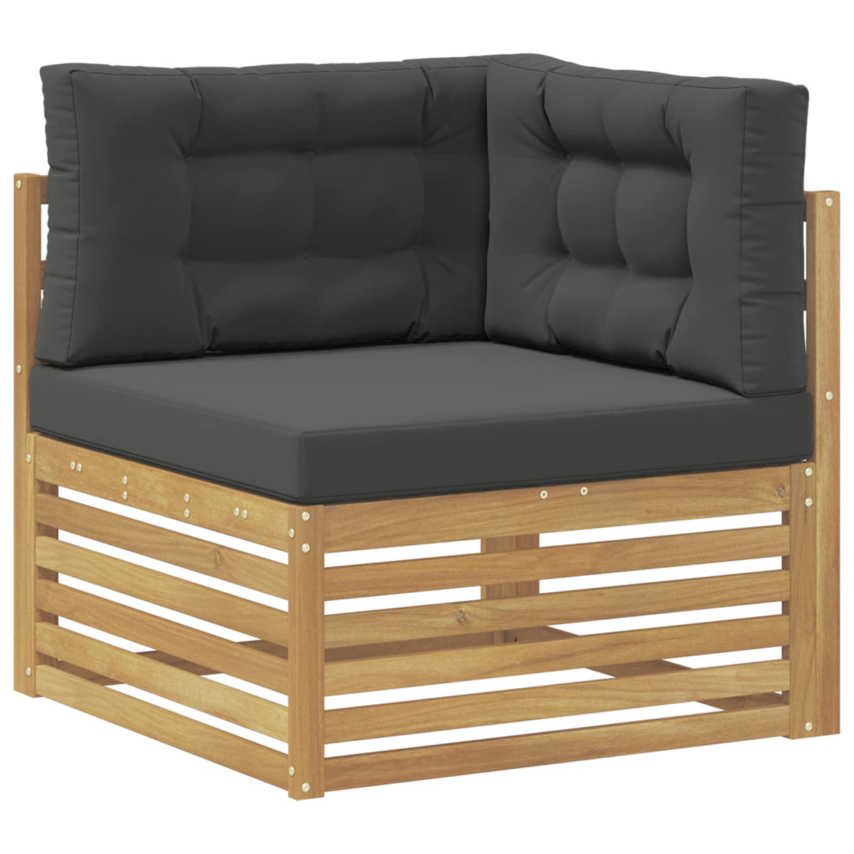 Set vanjskih sofa 7 kom. Bijela i antracit Smeđa 410 x 172,5 x 73 cm