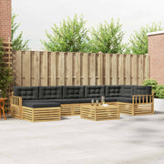 Set vanjskih sofa 8 kom. Bijela i antracit Smeđa 79 x 79 x 37 cm