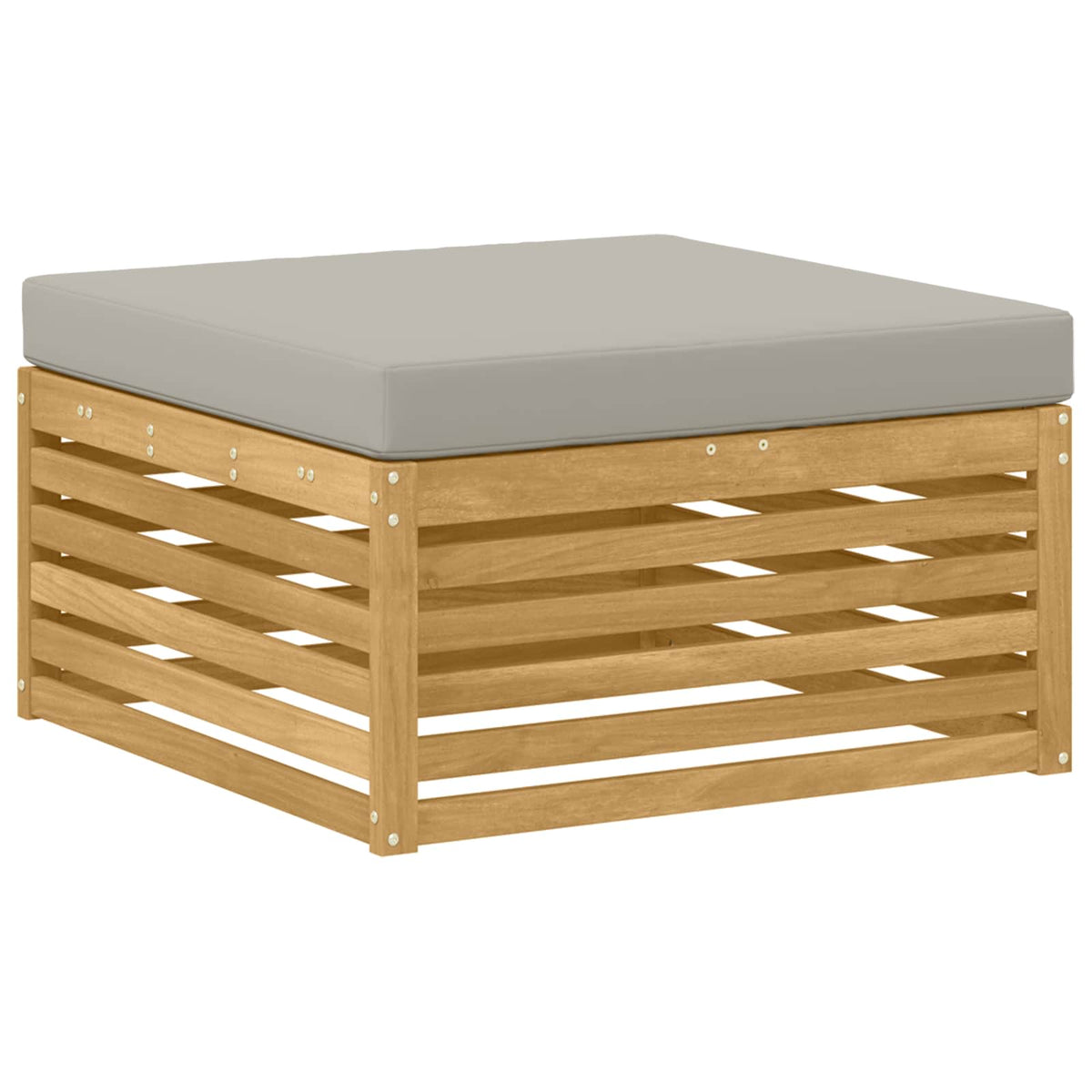 Set vanjskih sofa 6 kom. Bijela i svjetlosiva 329 x 162,5 x 73 cm
