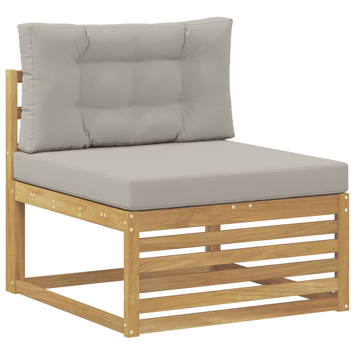 Set vanjskih sofa 6 kom. Bijela i svjetlosiva 325 x 168,5 x 73 cm
