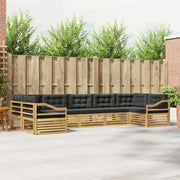 Set vanjskih sofa 7 kom. Bijela i antracit Poliester 404 x 166,5 x 73cm
