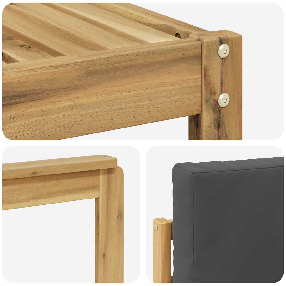 Setovi sofa 8 kom. Bijela i antracit Poliester