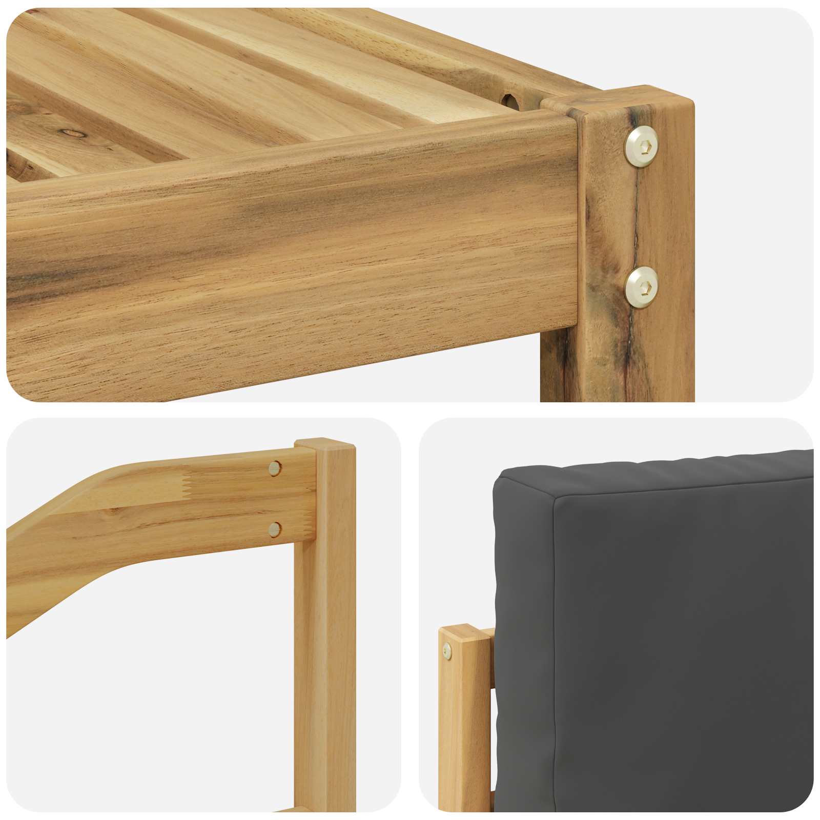 Set vanjskih sofa 5 pcs Bijela i antracit 245 x 122,5 x 73 cm