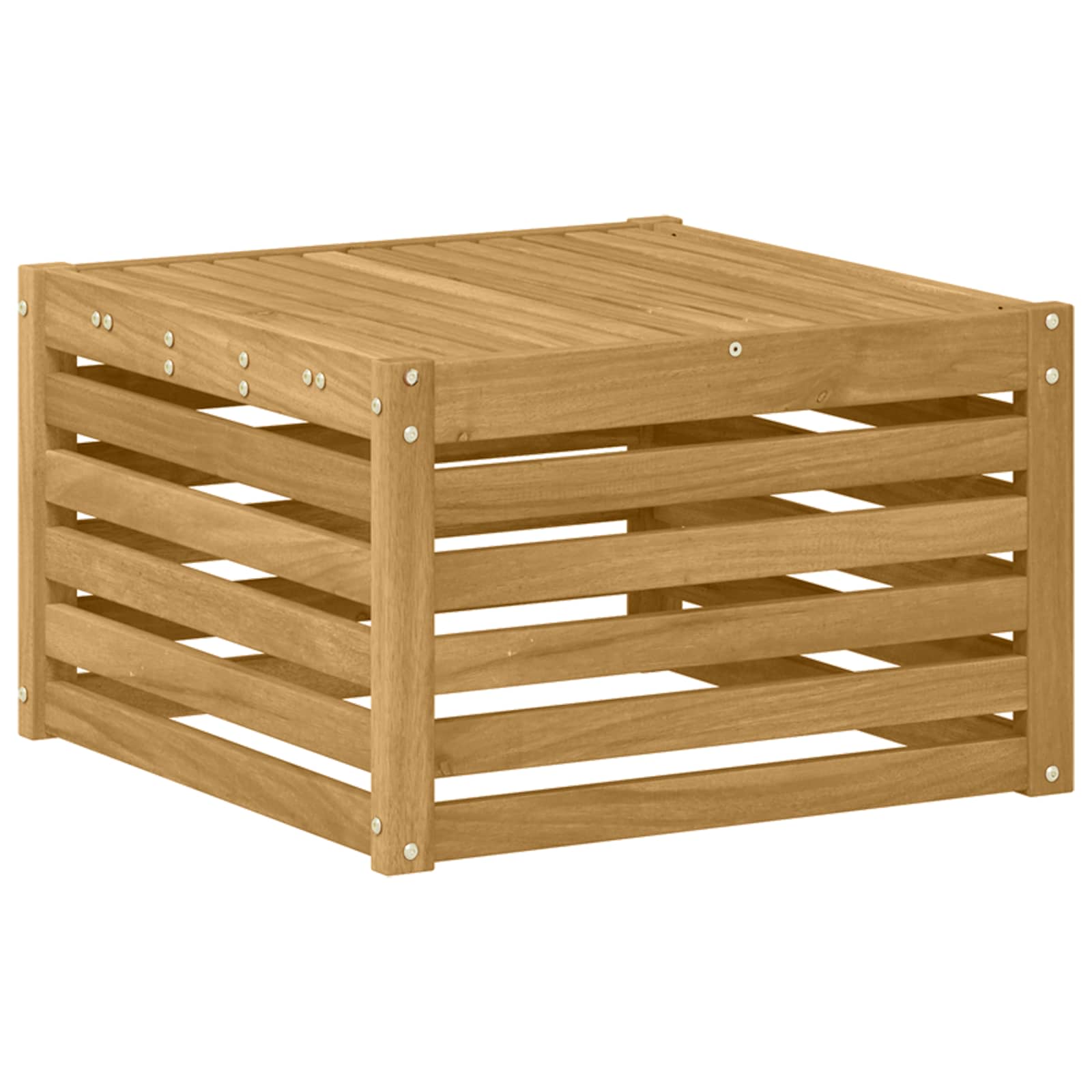 Set vanjskih sofa 7 pcs Bijela i bež 59 x 59 x 37 cm Poliester