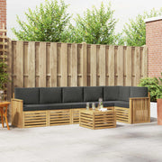 Set vanjskih sofa 7 kom. Bijela i antracit Poliester 59 x 59 x 37 cm