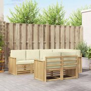 Set vanjskih sofa 7 kom. Bijela i krem Poliester 247 x 128,5 x 73 cm