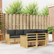 Set vanjskih sofa 7 kom. Bijela i antracit Poliester 247 x 128,5 x 73 cm