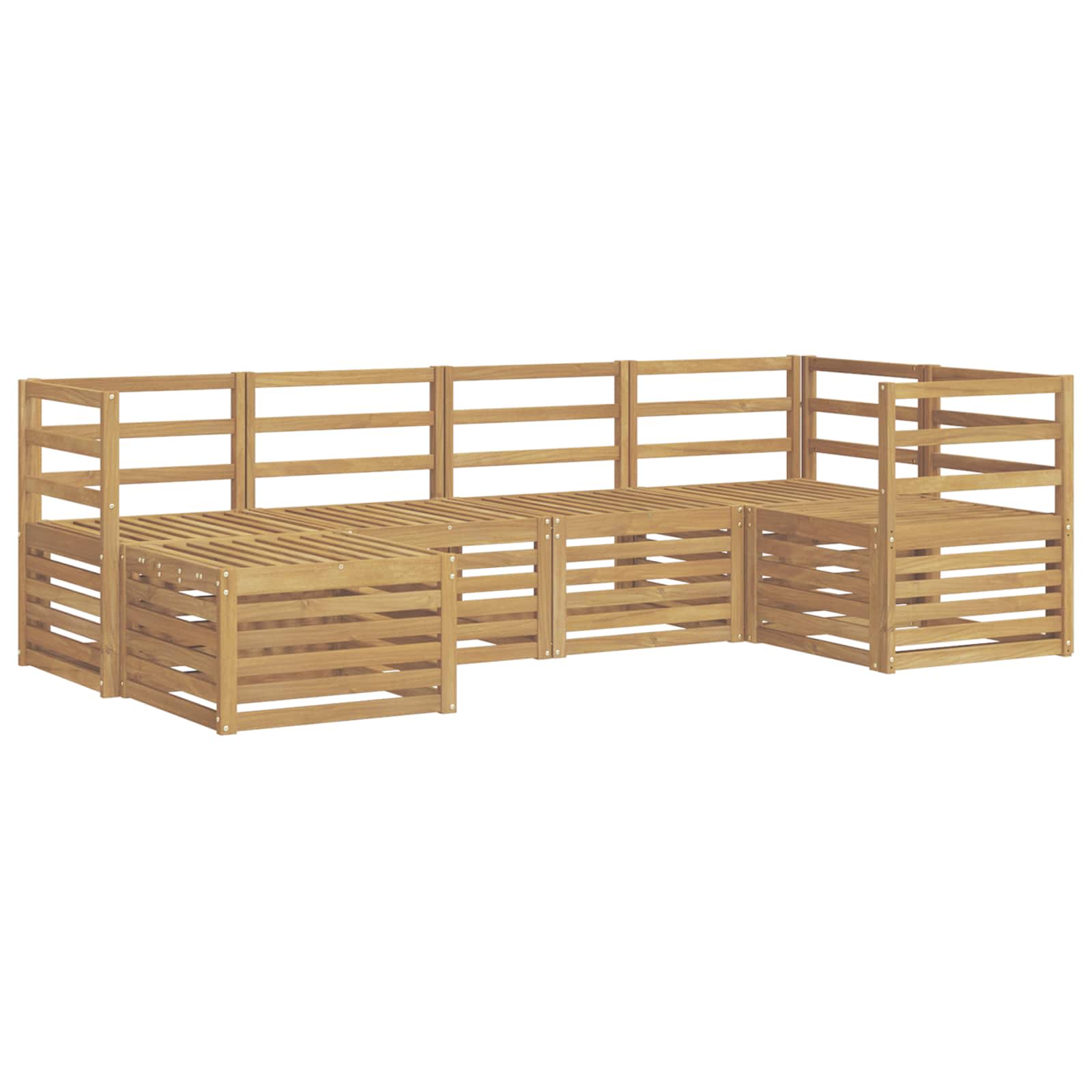 Set vanjskih sofa 6 pcs Bijela Poliester