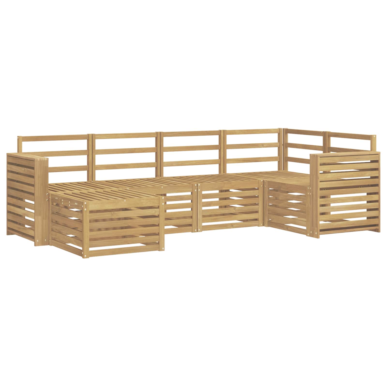 Set vanjskih sofa 6 pcs Bijela Poliester