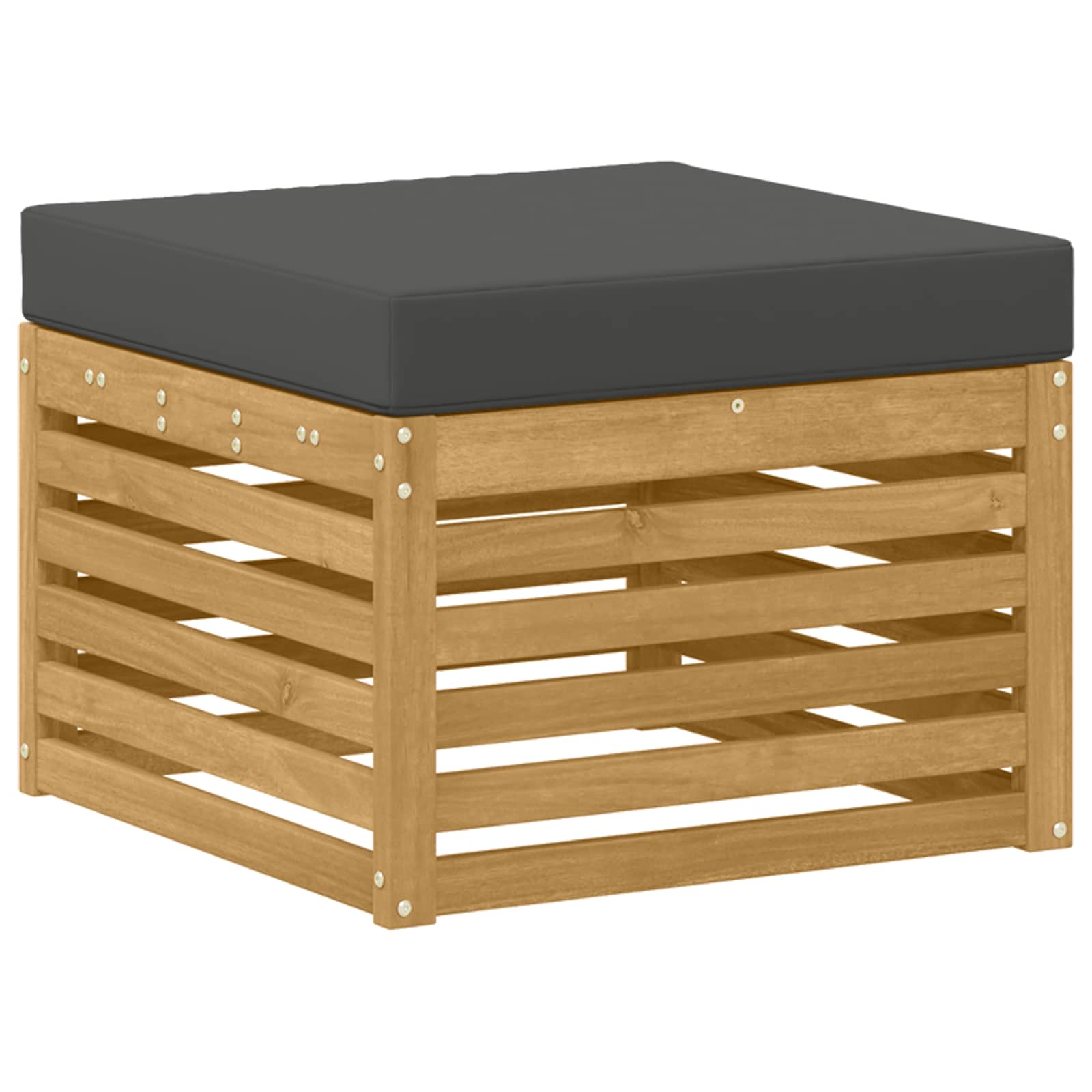 Set vanjskih sofa 7 pcs Bijela i antracit Poliester