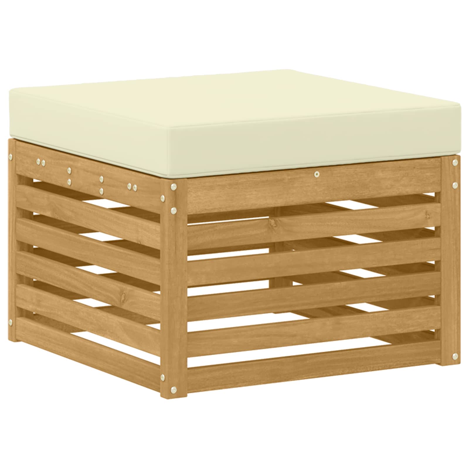 Set vanjskih sofa 6 pcs Bijela i krem 249 x 122,5 x 73 cm