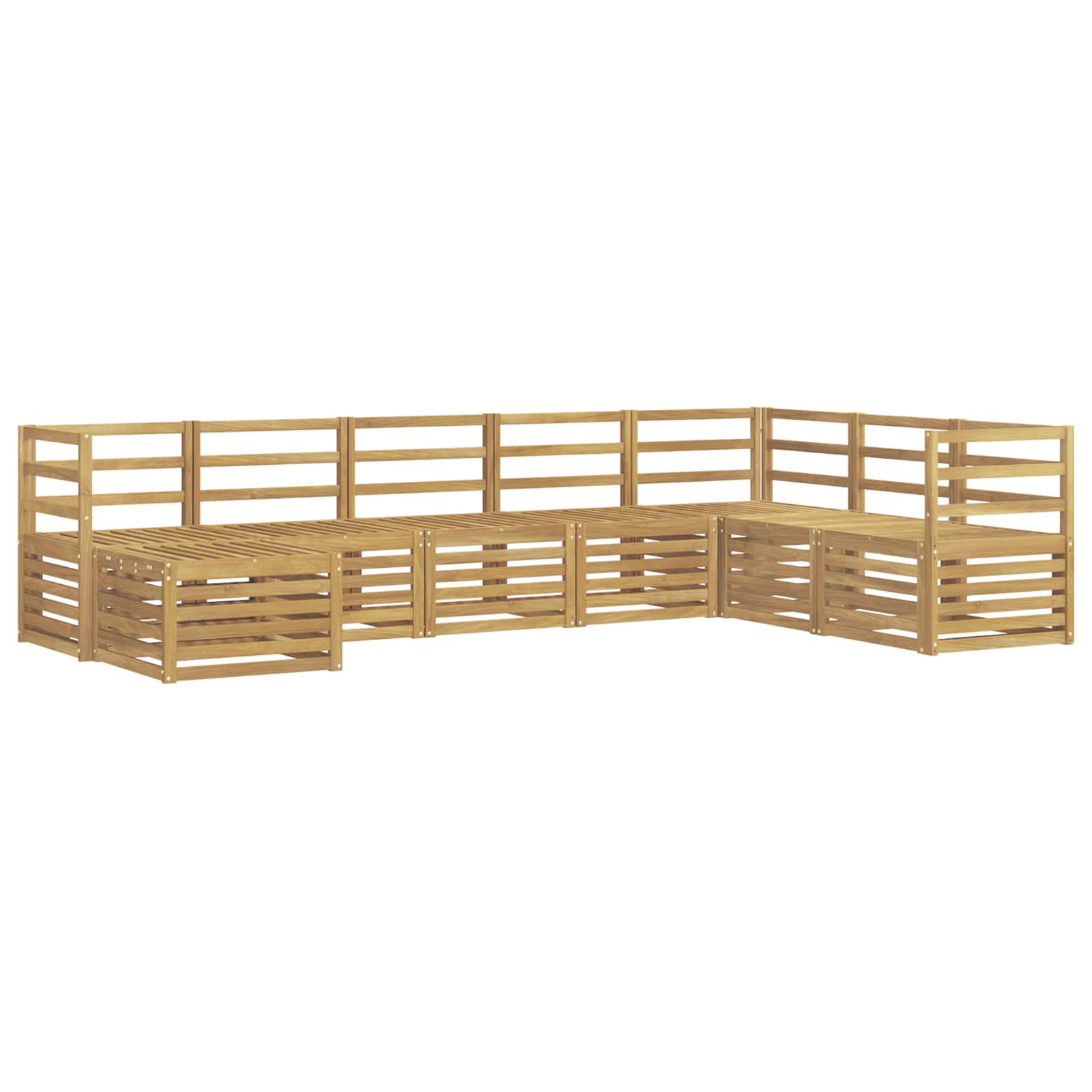 Set vanjskih sofa 8 pcs Bijela 304 x 185,5 x 73 cm