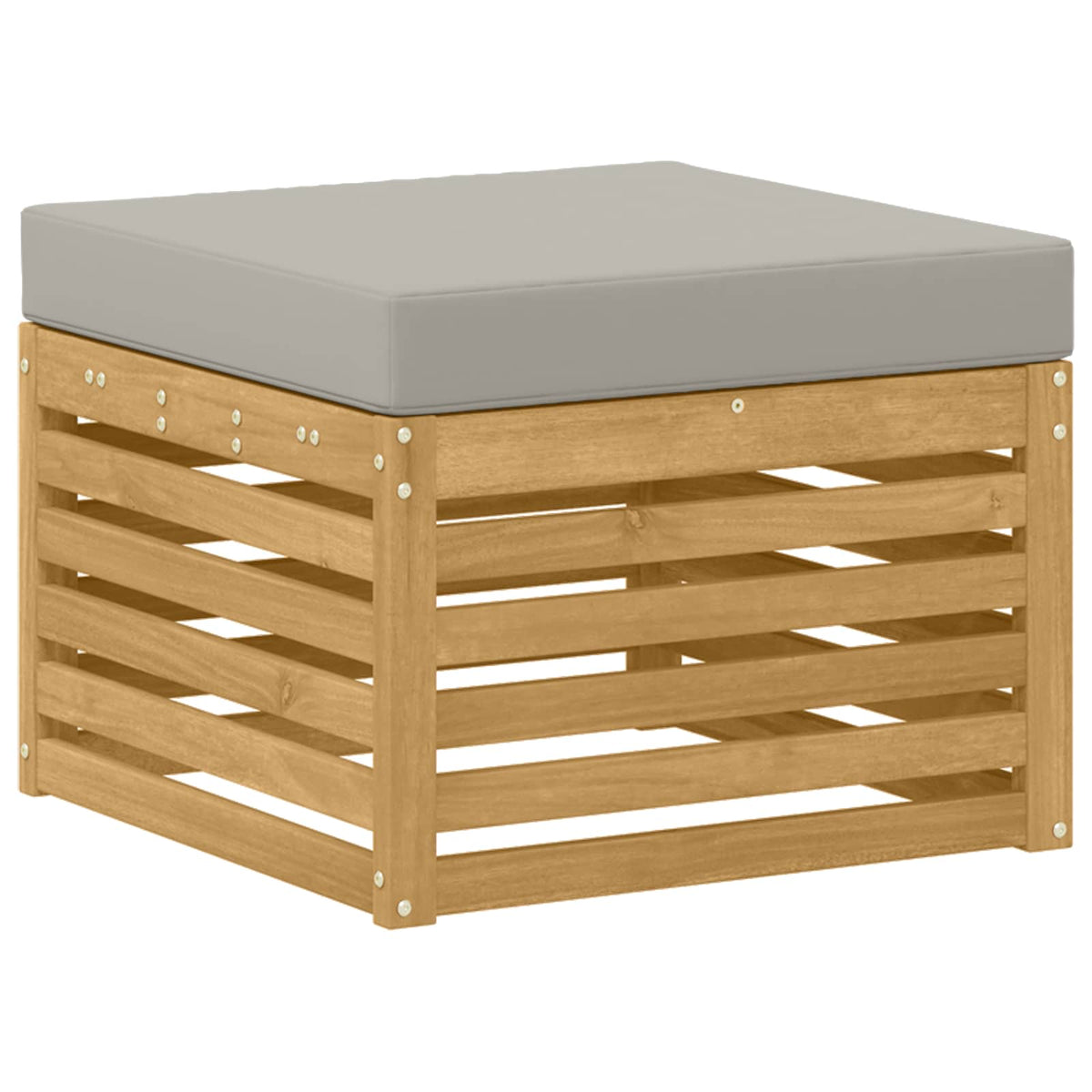 Set vanjskih sofa 8 kom. Bijela i svijetlosiva Poliester