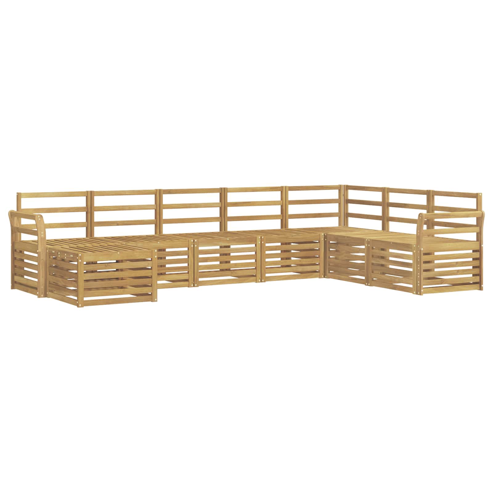 Set vanjskih sofa 8 pcs Bijela 308 x 190 x 73 cm