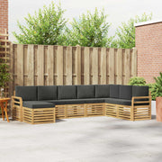 Set vanjskih sofa 8 pcs Bijela i antracit 308 x 190 x 73 cm