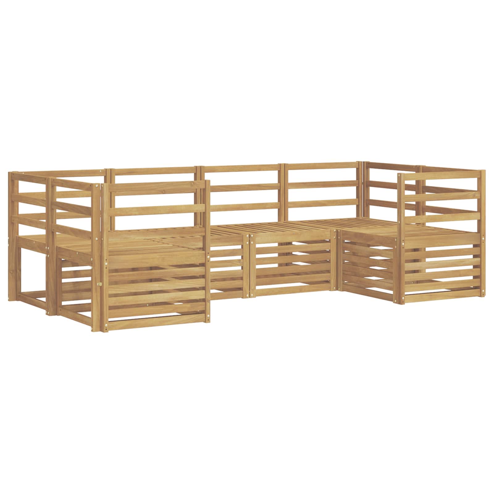 Set vanjskih sofa 6 pcs Bijela 245 x 126,5 x 73 cm