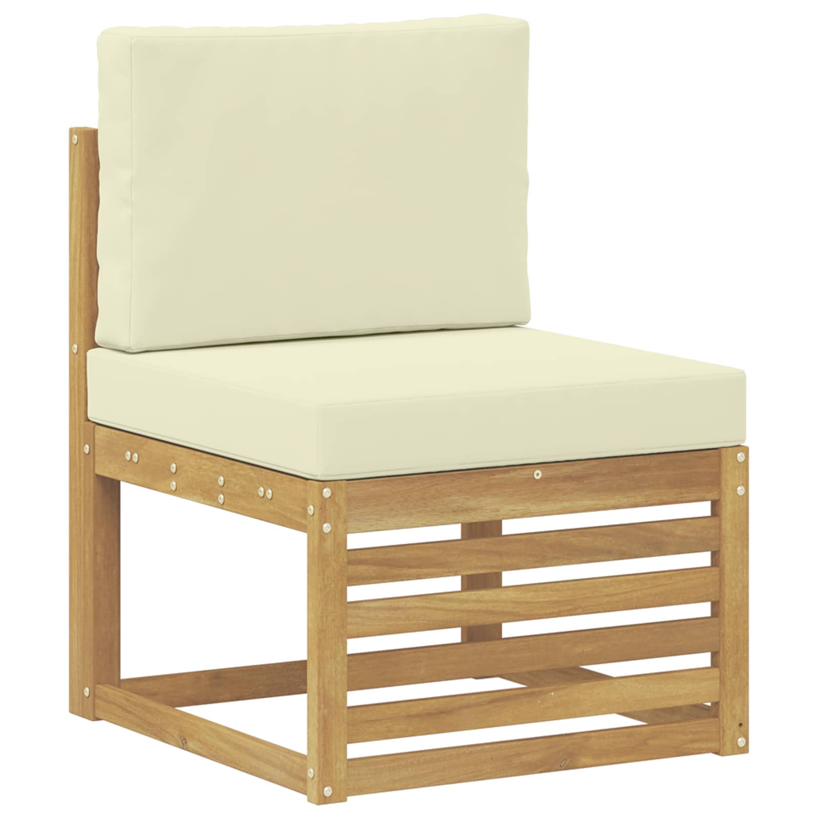 Set vanjskih sofa 5 pcs Bijela i Krem 245 x 128,5 x 73 cm