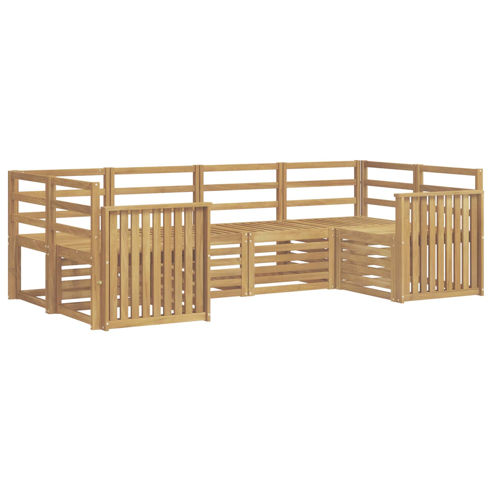 Set vanjskih sofa 6 pcs Bijela 245 x 128,5 x 73 cm