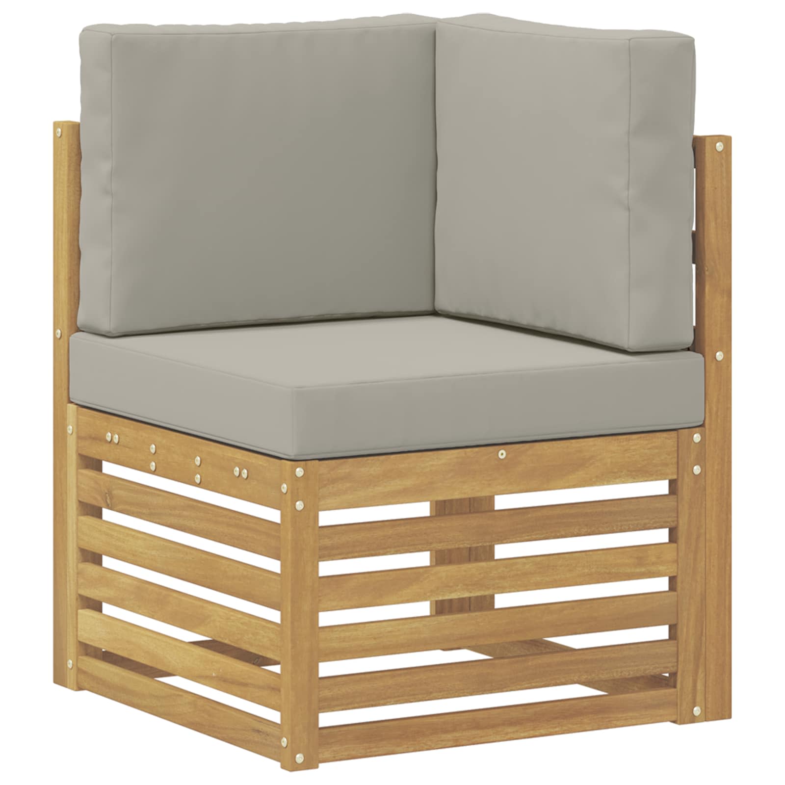 Set vanjskih sofa 7 pcs Bijela i svijetlosiva