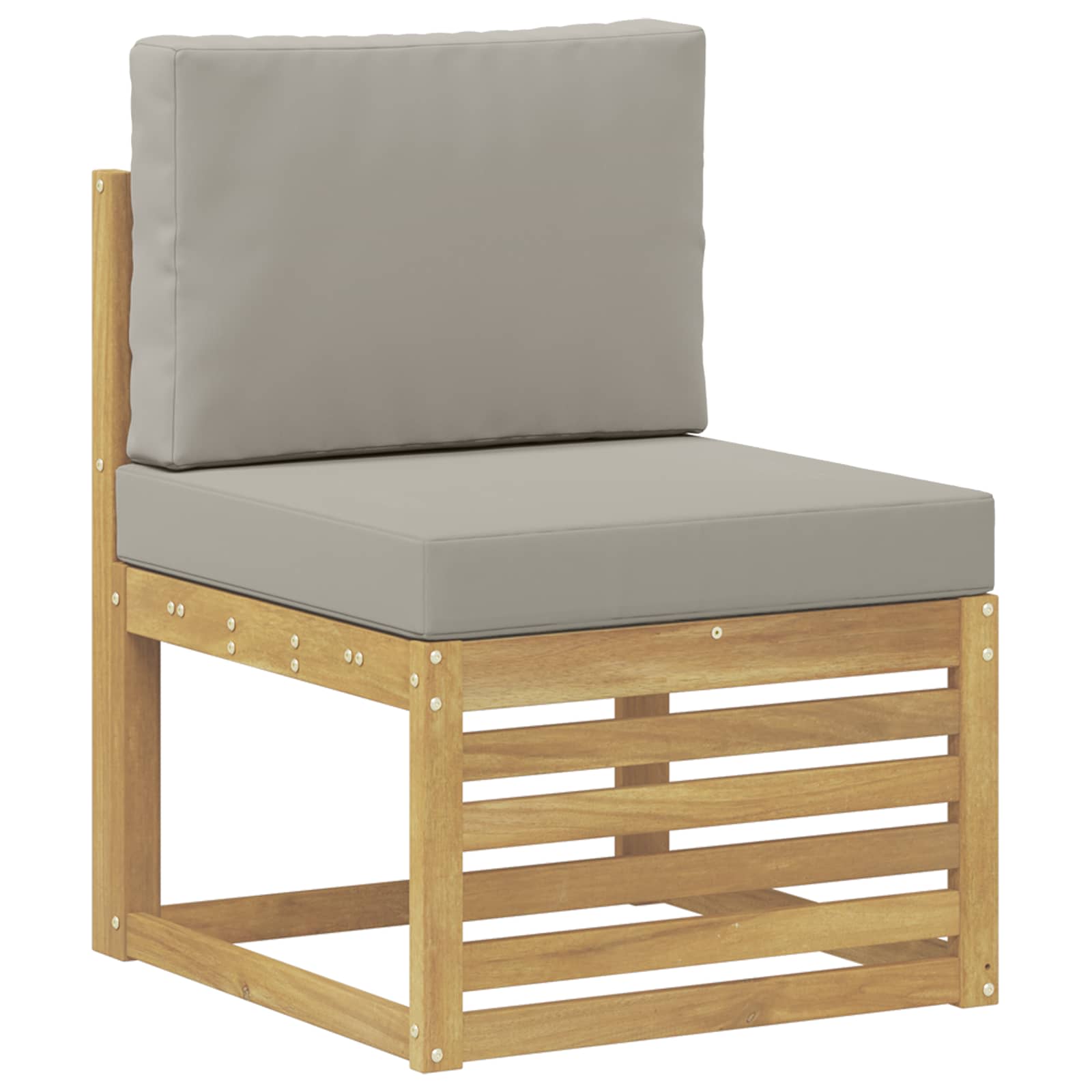 Set vanjskih sofa 7 pcs Bijela i svijetlosiva