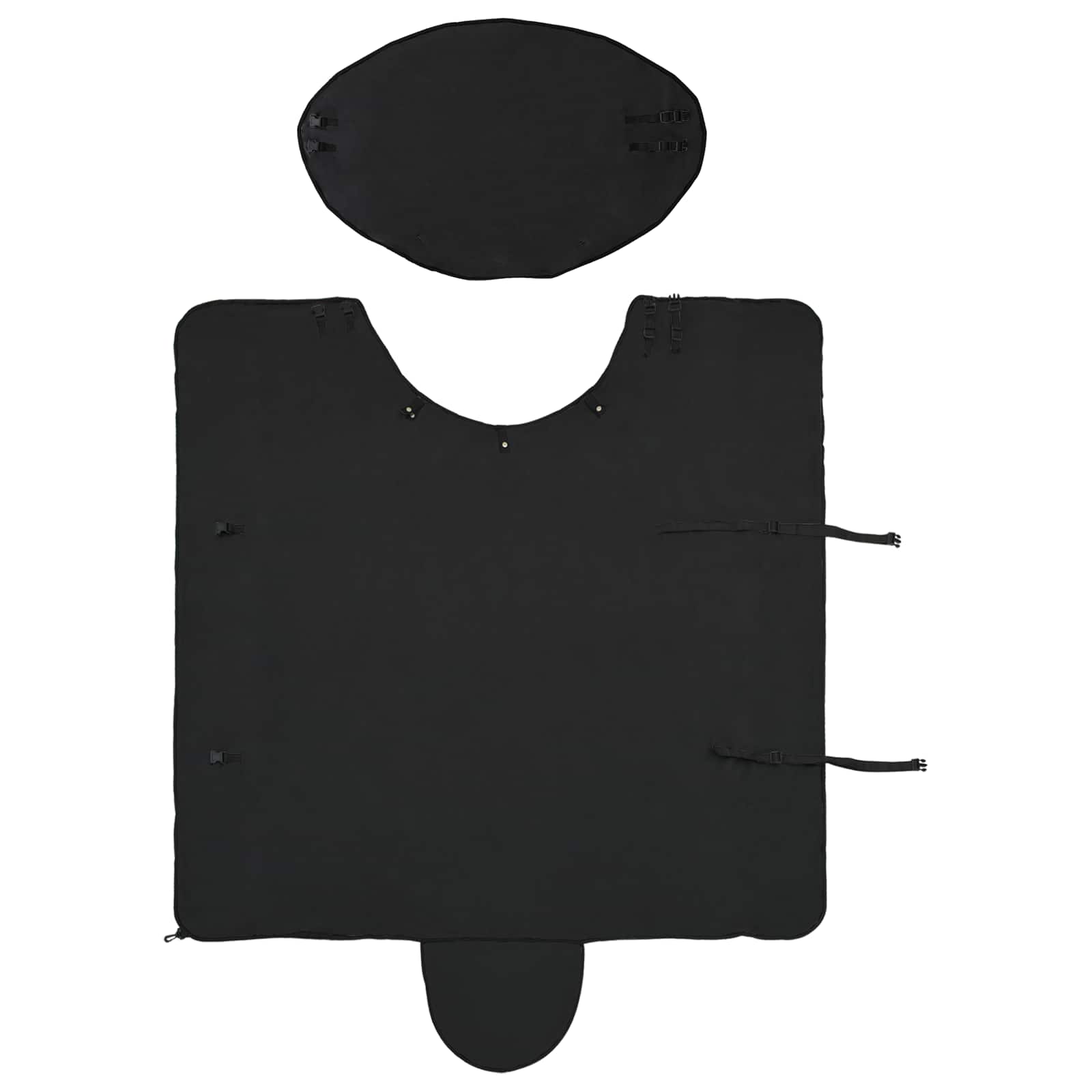 Pokrivač za konje Crna 115 cm Poliester