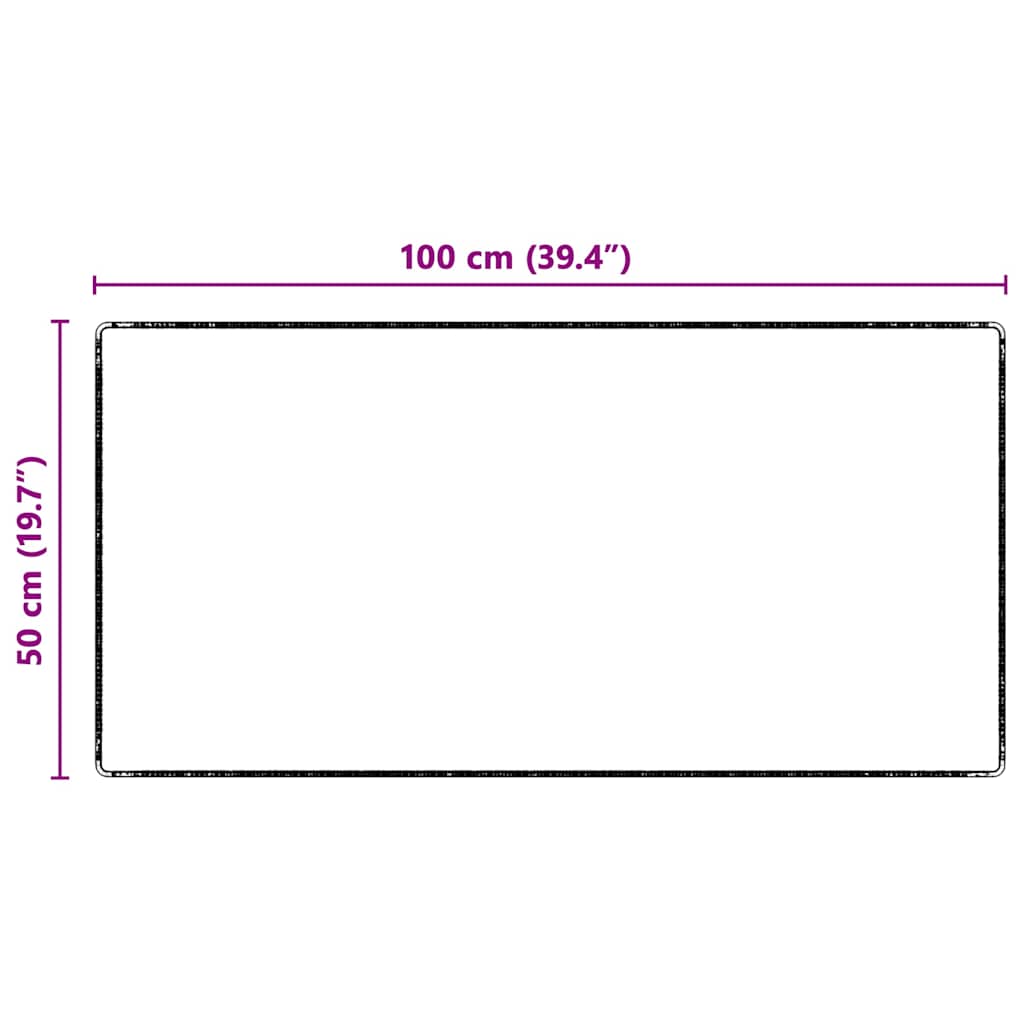 Tepih trkač Siva 50 x 100 cm 100% Polipropilen Tuft
