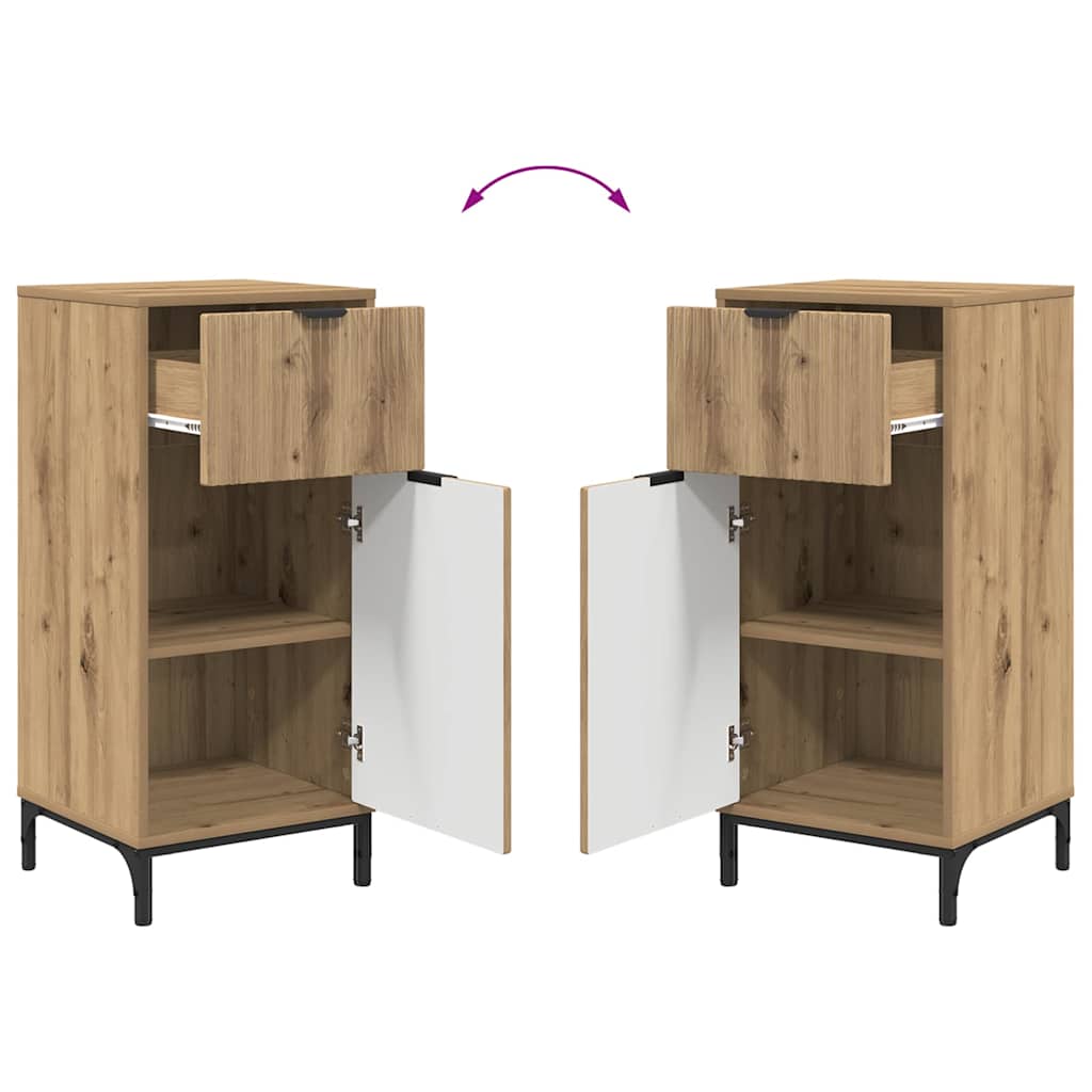 Set namještaja za kupaonicu 4 kom. Umjetnički hrast Smeđa 60.5 x 33.5 x 61 cm